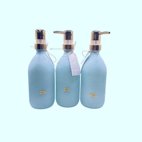 NEW Asquith & Somerset 3x Garden Mint Scented Glass Bottle Hand Wash 16.56 fl oz - Picture 2 of 2